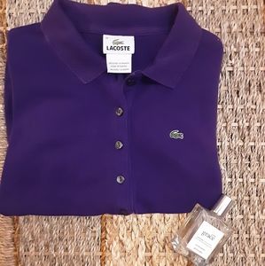 Purple 🐊Lacoste🐊 long sleeve 💜 Polo
